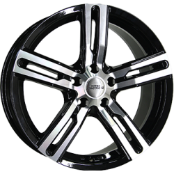 Inter Action KARGIN 5X114.3 6,5J R16 ET45 Fényes fekete polír Alufelni