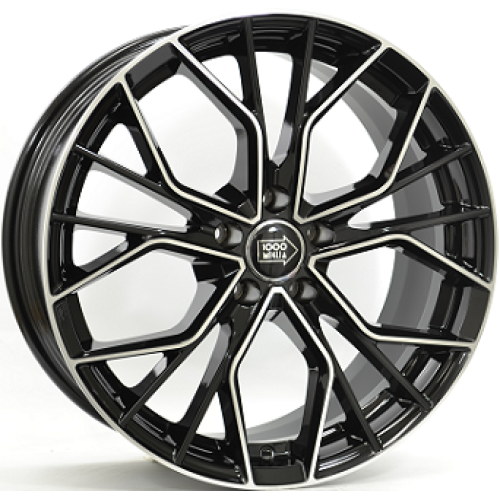 Mille Miglia 1020 5X112 8J R18 ET32 Fényes fekete polír Alufelni