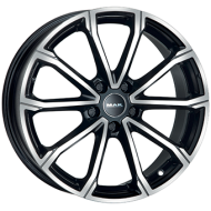 MAK DAVINCI 5X110 7J R17 ET40 Fényes fekete polír Alufelni