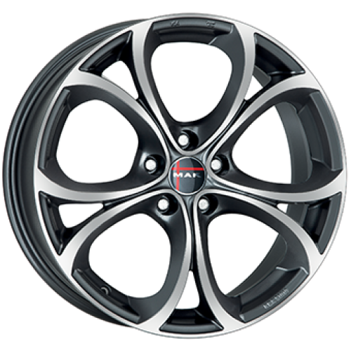 MAK LARIO 5X110 9,5J R19 ET42 Gunmetal polír Alufelni