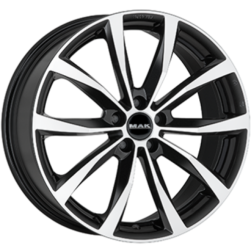 MAK WOLF 5X108 8J R19 ET50 Fényes fekete polír Alufelni MAK WOLF 5X108 8J R19 ET50 Fényes fekete polír Alufelni