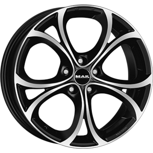MAK LARIO 5X110 7,5J R17 ET39 Fényes fekete polír Alufelni