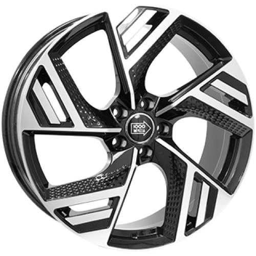 Mille Miglia MME-5 5X112 8J R20 ET45 Fényes fekete polír Alufelni