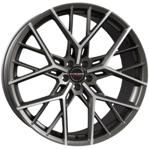Borbet BY 5X112 10J R21 ET30 Matt titán polír Alufelni Borbet BY 5X112 10J R21 ET30 Matt titán polír Alufelni