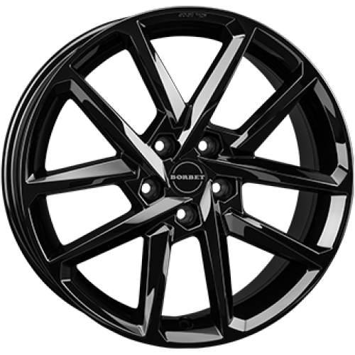 Borbet N 4X100 7J R17 ET44 Fényes fekete Alufelni