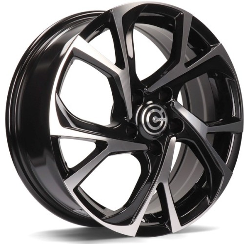 Carbonado TOKIO 5x114,3 6,5j R17 ET40 Fekete polír Alufelni Carbonado TOKIO 5x114,3 6,5j R17 ET40 Fekete polír Alufelni