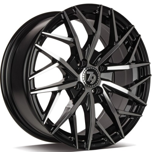 seventy9  SV-C 4x100 7j R16 ET38 Fekete polír Alufelni