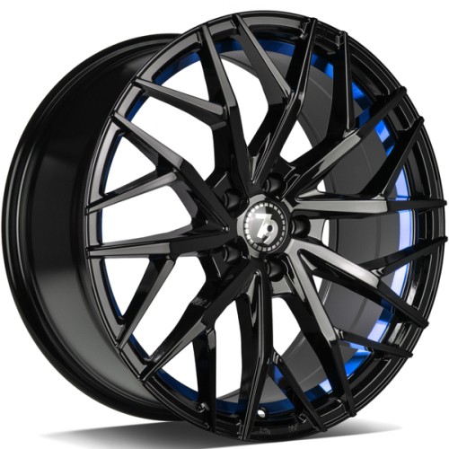 seventy9  SV-C 5x114,3 8,5j R19 ET40 Fekete kék kör Alufelni