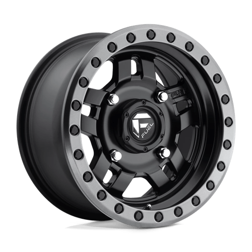 Fuel UTV  ANZA  4X110 7j R14 ET13 Matt fekete Krómszürke fém perem Alufelni