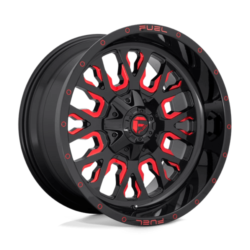 Fuel STROKE 6X135/140 10j R22 ET-19 Fényes feketepiros színezett Alufelni Fuel STROKE 6X135/140 10j R22 ET-19 Fényes feketepiros színezett Alufelni