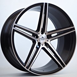 Forzza  Bosan 5X112 10.5j R22 ET38 A fekete matt megmunkált arc Alufelni