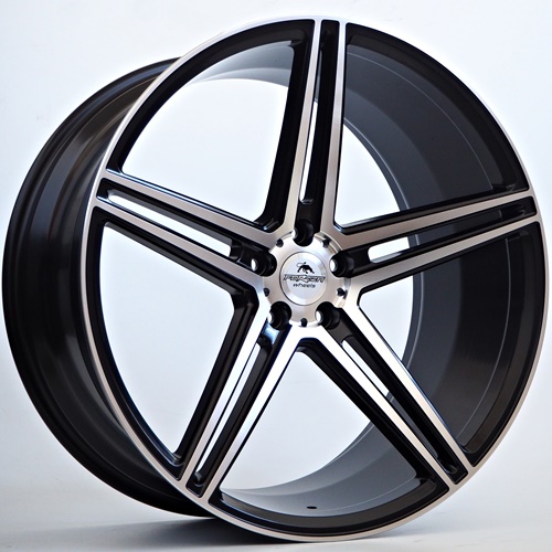 Forzza  Bosan 5X112 10.5j R22 ET38 A fekete matt megmunkált arc Alufelni