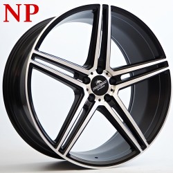 Forzza  Bosan 5X112 9.5j R21 ET30 A fekete matt megmunkált arc Alufelni
